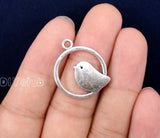 60pcs Tibetan Silver Bird Charms Pendant 24x20mm