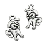 60pcs Tibetan Silver Dog Charms Pendant 20x14mm