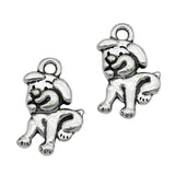 60pcs Tibetan Silver Dog Charms Pendant 20x14mm