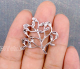 60pcs Tibetan Silver Life Tree Charms Pendant 32x30mm