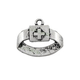 60pcs Tibetan Silver Nurse Cap Charms 20x16mm