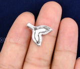 60pcs Tibetan Silver Whale Tail Charms Pendant 17x16mm