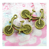 60pcs Antique Bronze Bicycle Bike Charms 25x19mm Pendants DIY Craft Jewelry