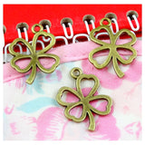 60pcs Four Leaf Clover Charms 25*19MM Antique Pendant DIY Jewelry