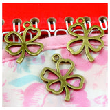 60pcs Four Leaf Clover Charms 25*19MM Antique Pendant DIY Jewelry