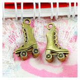 60pcs Roller Skates Shoes Charms Vintage Bronze DIY Findings