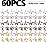 60pcs Fairy Angle Charm Pendants for DIY Earrings Bracelets, 3 Colors