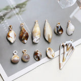 60pcs Holiday Beach Side Small Shell Charm Conch Pendant DIY Jewelry Accessories