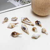 60pcs Holiday Beach Side Small Shell Charm Conch Pendant DIY Jewelry Accessories