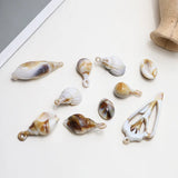 60pcs Holiday Beach Side Small Shell Charm Conch Pendant DIY Jewelry Accessories
