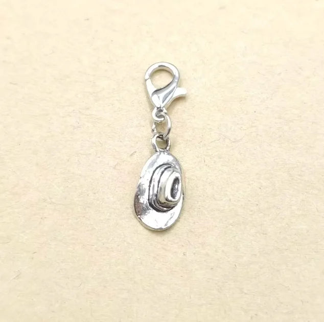 60pcs Cowboy Boot & Cowboy Hat Charms Pendants