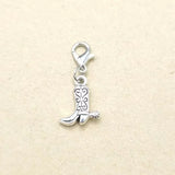 60pcs Cowboy Boot & Cowboy Hat Charms Pendants