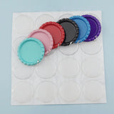 60pcs Mixed 12 Colors Beer Caps with Clear Epoxy