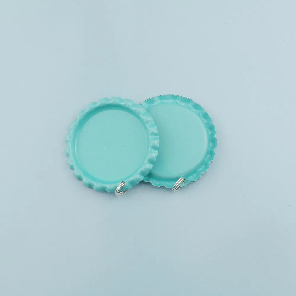 60pcs Mixed 12 Colors Beer Caps with Clear Epoxy