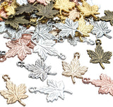 60pcs Leaf Charms Antique Alloy Pendants for DIY Crafting