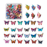 60pcs Butterfly Enamel Charms Mixed for DIY Jewelry Making