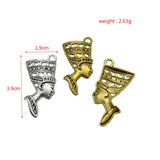 60pcs Hollow 3D Pendant for Jewelry Making DIY Bracelet Necklace
