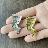 60pcs Hollow 3D Pendant for Jewelry Making DIY Bracelet Necklace