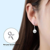 60pcs Stainless Steel Pearl Screw Eye Pin Bail Peg Pendants for Beads Earrings