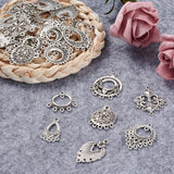 60pcs Tibetan Silver Alloy Chandelier Links Charm for Jewelry Making