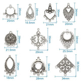 60pcs Tibetan Silver Alloy Chandelier Links Charm for Jewelry Making