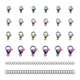 60pcs 304 Stainless Steel Lobster Clasps Jump Rings for Jewelry Making