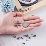 60pcs 304 Stainless Steel Lobster Claw Clasps Vacuum Plating Multi-color