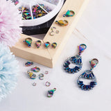 60pcs 304 Stainless Steel Lobster Claw Clasps Vacuum Plating Multi-color