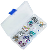 60pcs Large Hole Bead Spacer14mm Glass Round Beads for Jewelry DIY