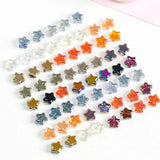 60pcs Five-Pointed Star Glass Crystal Beads DIY Necklace Jewelry Accessories