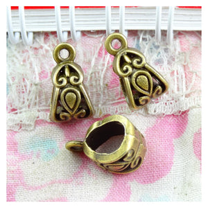 60pcs Bronze Spacer Charm Beads for DIY Jewelry