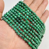60pcs 6mm Faceted Green Stone Bead Malachite Jaspers Jades Cat Eye Gems Beads