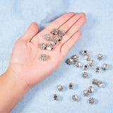60pcs Tibetan Style Dog Paw Prints Alloy Beads Antique Silver Spacer