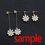 60pcs Small Daisy Flower Charm Pendant for DIY Jewelry Making