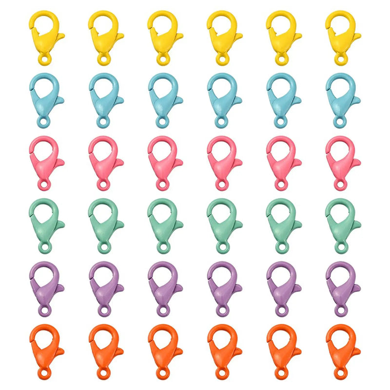 60x Alloy Lobster Clasp Hook Snap Buckle for DIY Keyring Bracelet Necklace