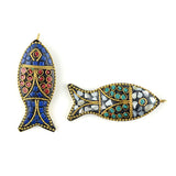 Nepal Fish Pendant Ethnic Style Necklace Sweater Chain Accessories