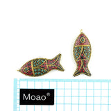 Nepal Fish Pendant Ethnic Style Necklace Sweater Chain Accessories