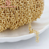 24K Brass Necklace Chains 4.9x9.3MM 5.5MM Jewelry Findings