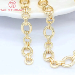 8.8MM 24K Brass Bracelet Necklace Chains