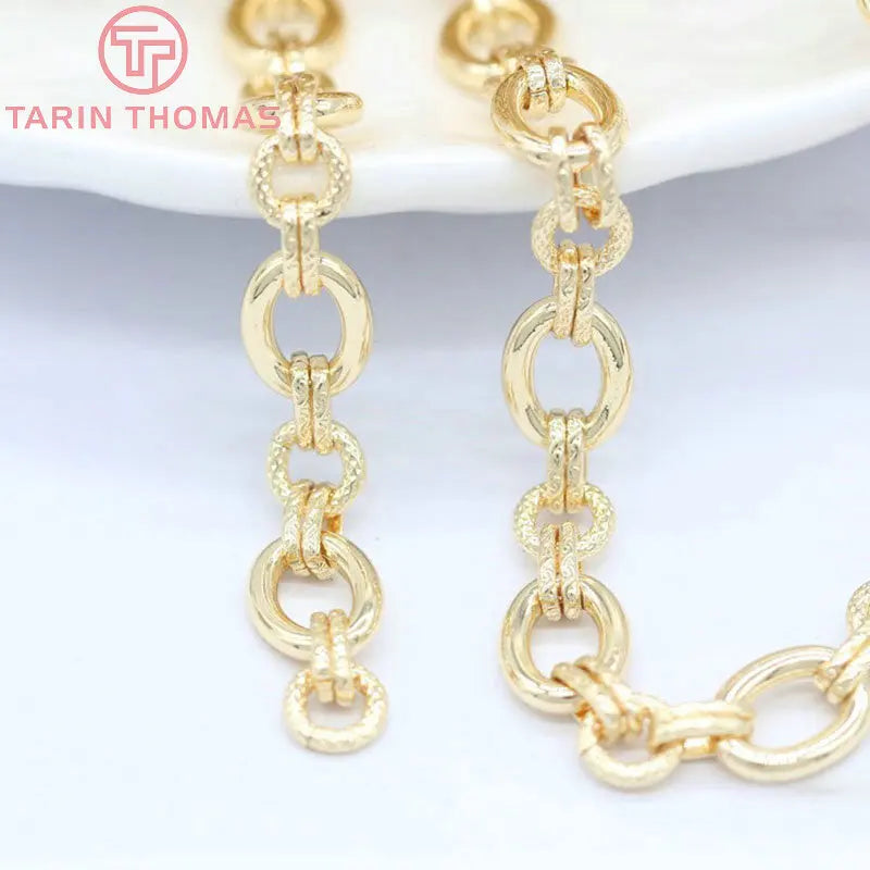 8.8MM 24K Brass Bracelet Necklace Chains