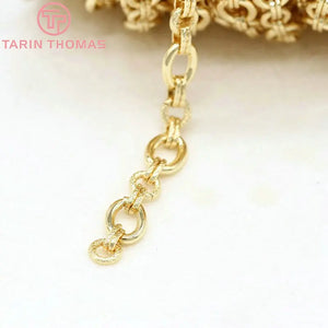 8.8MM 24K Brass Bracelet Necklace Chains