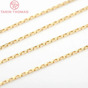 1MM 24K Brass Necklace Chains Bracelet Chains High Diy Jewelry