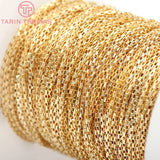 1MM 24K Brass Necklace Chains Bracelet Chains High Diy Jewelry