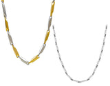 Stylish Rice Shape Link Style Stainless Steel Neck Chain