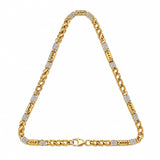 Gold Pleated Chains for Men, No. 90