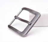 Retro Silver Two-Tone Heavy Square Pin Clips Belt Buckle