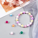 620pcs Beading Kits 8mm Mixed Spray Painted Beads DIY Jewelry Supplies