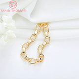 17.5CM 24K Brass Bracelet Chains for Jewelry Making
