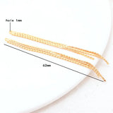 14K Brass Box Chain Tassel Charms Pendants Jewelry Making Supplies