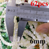 62Pcs Natural Shell Pearl Flower Beads DIY Jewelry Making Accessories